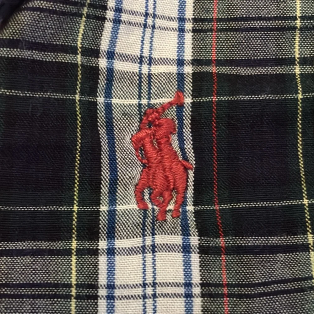 Ralph Lauren Plaid Cotton Poplin Shirt 9M Boys Ralph Lauren 9 month plaid
